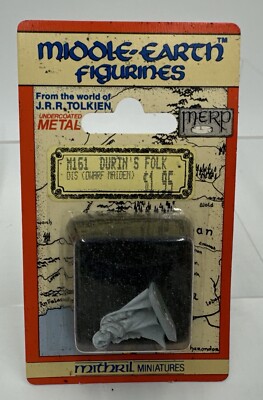 Dis Dwarf Maiden Durins Dwarves M161 Mithril 32mm Miniatures D&D metal NEW MERP