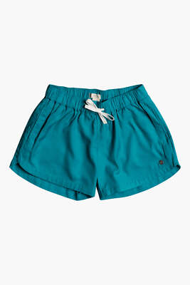 ROXY 8/S Girls Una Mattina Shorts Short Pants Solid Biscay Bay
