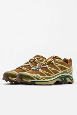 Salomon XT-6 Sneaker in Rubber/Lizard/Eden US Mens Sizes