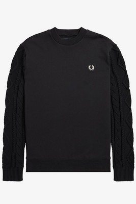 Pre-owned Fred Perry Sweatshirt  Black M4630 102 Eesl2146