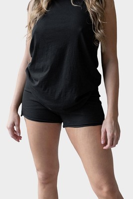 Короткое женское платье Lunya, черное, X-Large