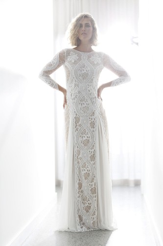 lace mermaid strapless wedding dresses Sophia Tolli Strapless Soft Tulle Mermaid Wedding Dress – Bela Bridal main image 1