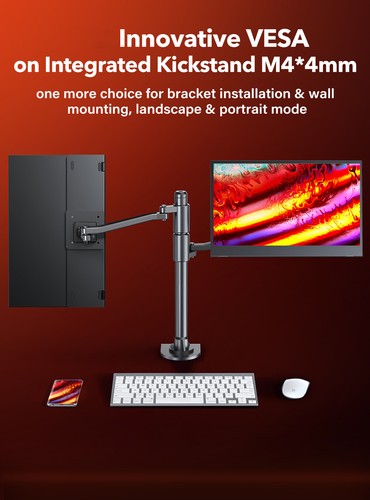 UPERFECT 15.6" FHD Screen - Laptop Monitor Extender Portable Monitor Workstation