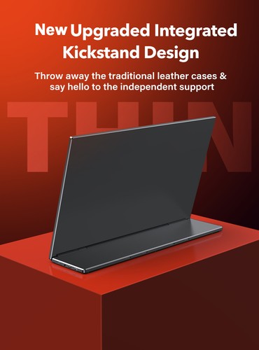 UPERFECT 15.6" FHD Screen - Laptop Monitor Extender Portable Monitor Workstation