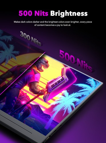 4K Portable Monitor, UPERFECT 17.3" Gaming Monitor 3840x2160 HDMI USB C UHD Used