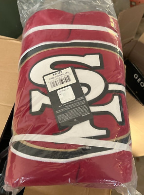 NFL San Francisco 49ers , LOGO Brand, Heavyweight Sweatshirt Blanket 54x84 NEW!