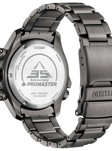 Pre-owned Citizen Promaster Jv1008-63e Eco - Drive Combination Stainless Steel Sapphire