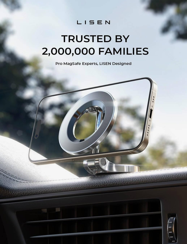 for MagSafe Car Mount, [24 Strong Magnet] 360° Rotation Magnetic Phone Holder fo