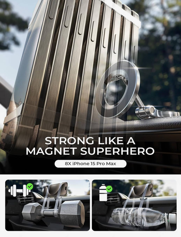 for MagSafe Car Mount, [24 Strong Magnet] 360° Rotation Magnetic Phone Holder fo