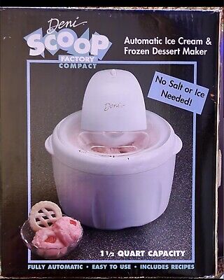 Deni Scoop Factory Compact Automatic Ice Cream And Frozen Dessert Maker 