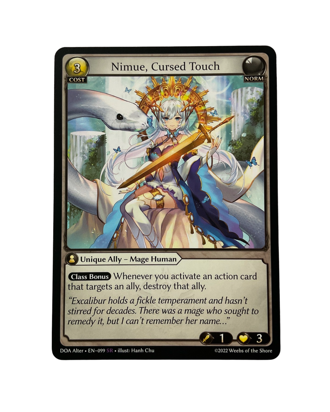 その他 Grand Archive tcg Shadows Claw alther UR Grand Archive Nimue, Cursed Touch EN-099 Dawn Of Ashes Alter