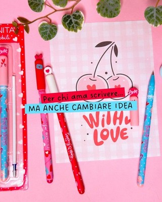 Set Penne cancellabili TintaUnita My Sweet Love Edition 3pz + 1 refil