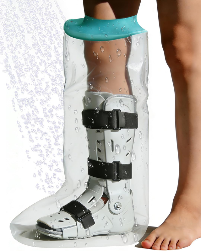 Extra Wide Waterproof Leg Cast Cover for Shower, Waterproof Leg Protector Shower