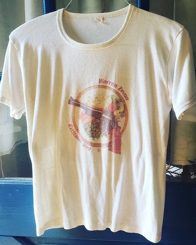 トップス 70s Warren Zevon exitable boy Tee shirt Very Rare Warren Zevon Excitable Boy Asylum 70's Tee Shirt