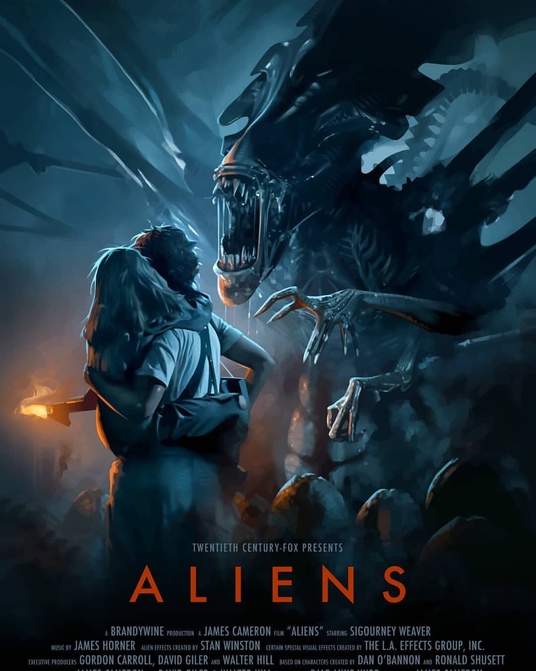 NECA ALIEN QUEEN DELUXE FIGURE & LT RIPLEY & SPACE MARINE