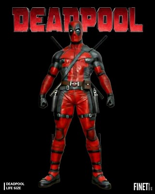 Deadpool  life size custom statue store cinema display