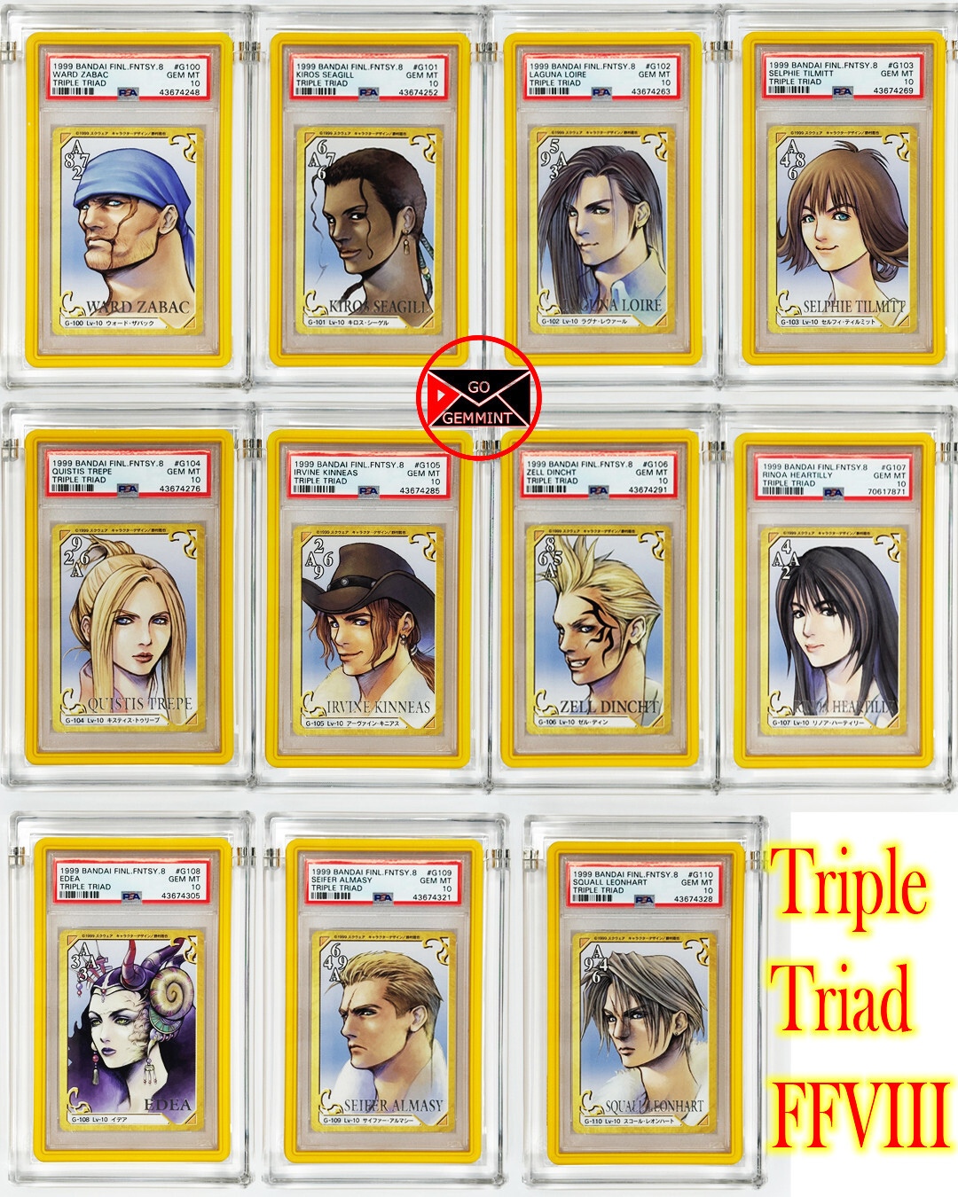 PSA 10 Complete Official Licensed 1999 FINAL FANTASY VIII PSA 10 Complete Official Licensed 1999 FINAL FANTASY VIII