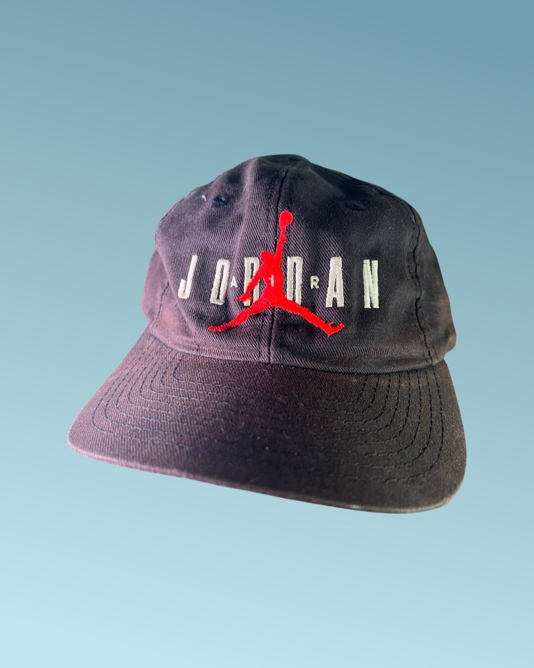 帽子 Super Rare 90s NIKE AIR JORDAN 23 OG 1990s Vintage Nike Air Jordan Black Hat Zip Back Cap 23