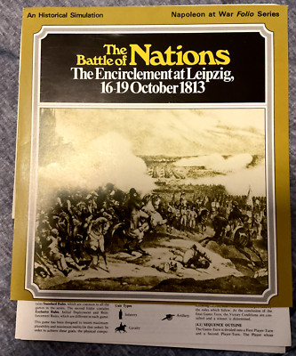 SPI Wargame  Battle of Nations - The Encirclement at Leipzig 1813 (Complete)