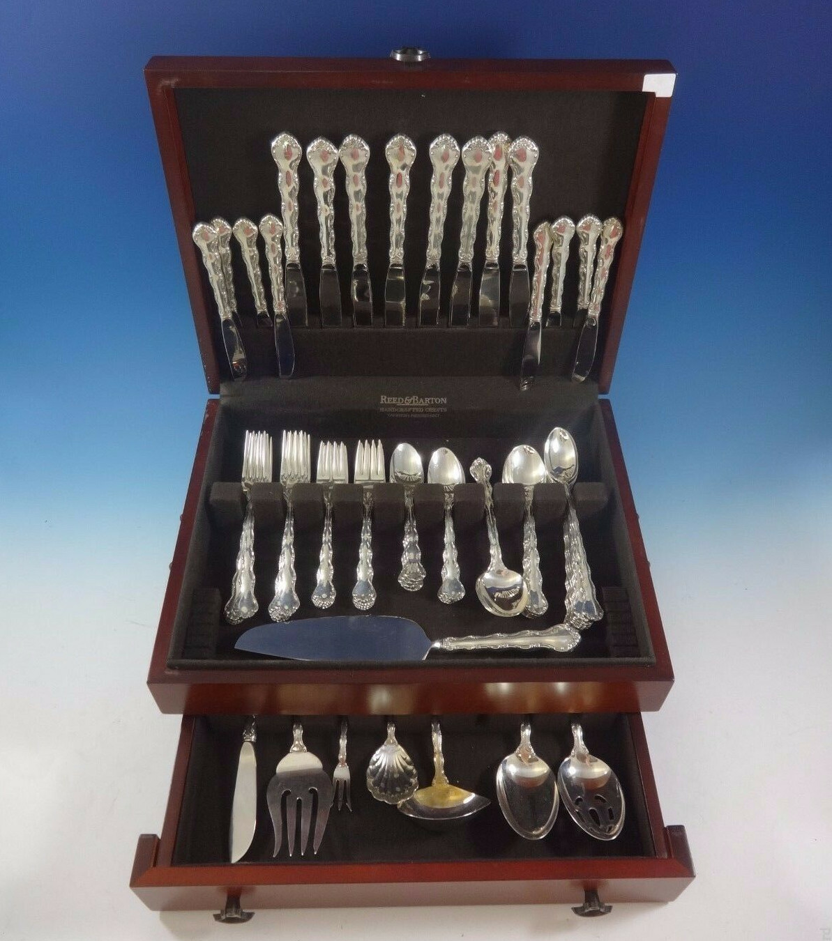 Tara by Reed and Barton Sterling Silver Flatware Set For 8 Service 63