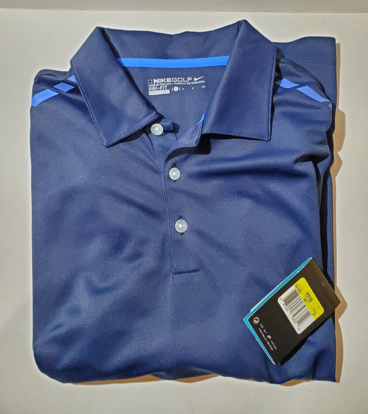 nike navy blue golf shirt