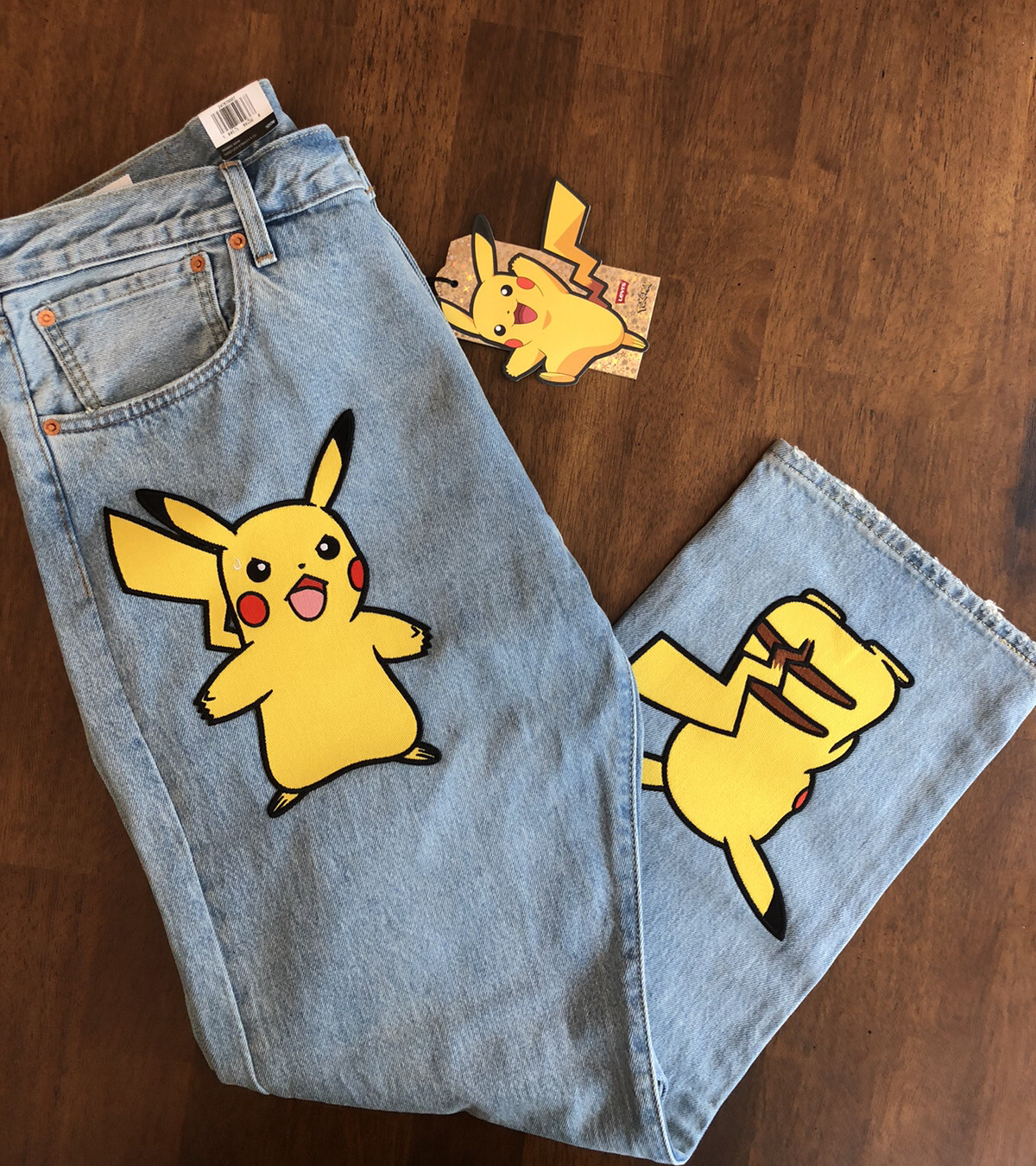 Levi's x Pokemon 551 Z AUTHENTIC STRAIGHT Jeans Denim Light Levi's x Pokemon 551 Z AUTHENTIC STRAIGHT Jeans Denim Light