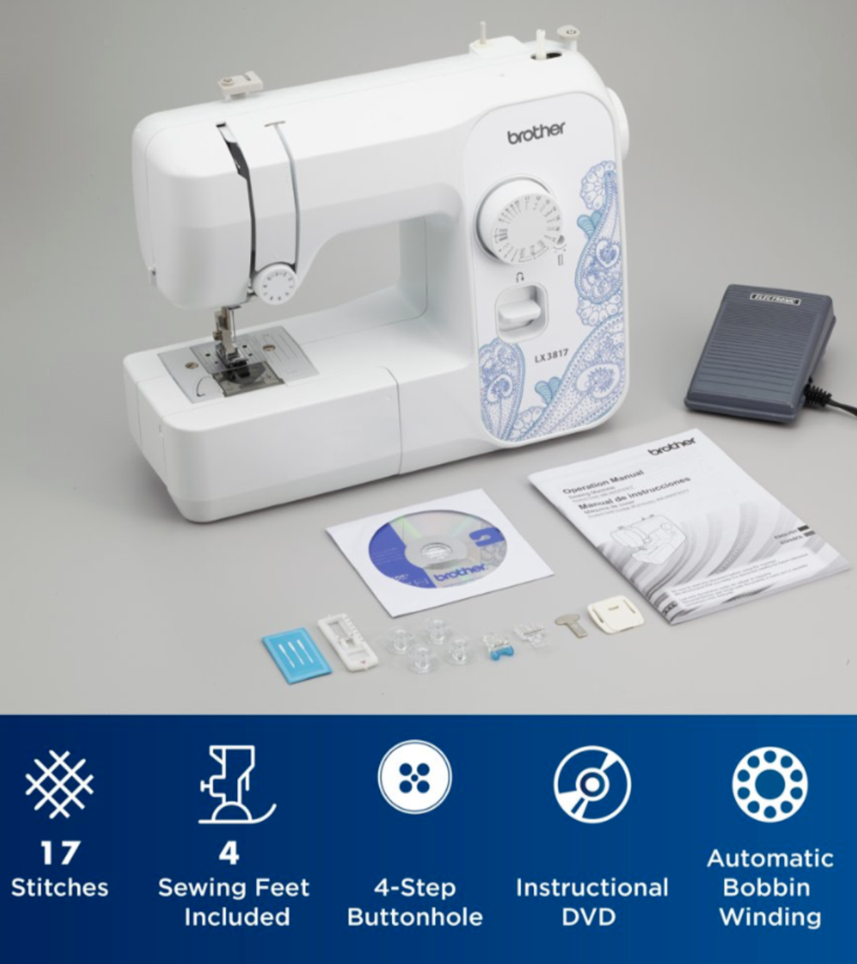 ミュージシャン CDL Hand Stitched Mini Basket White Amazon.com: Household Sewing Machine 12 Stitches Mini Size