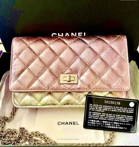 Chanel Rainbow Reissue 2.55 Bag Wallet On Chain Mulitcolor Goatskin 20A  Video