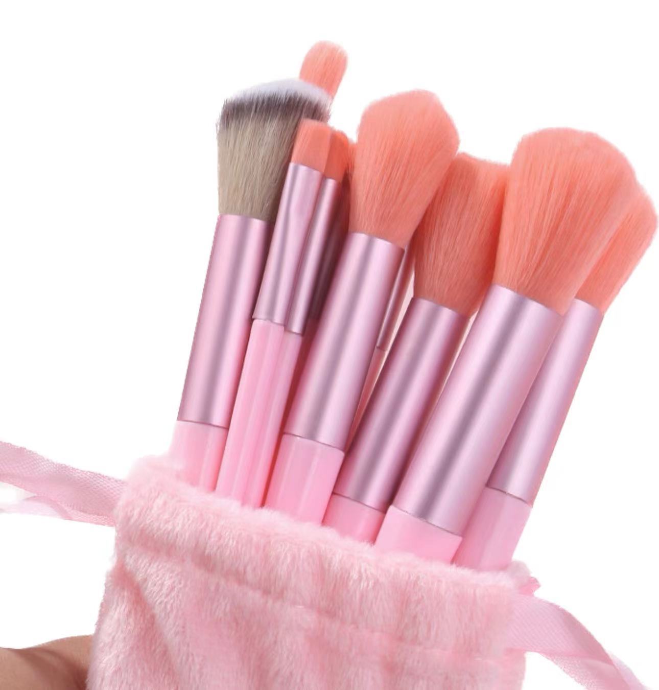 13-Piece Makeup Brush Set with Portable Handles and Multi