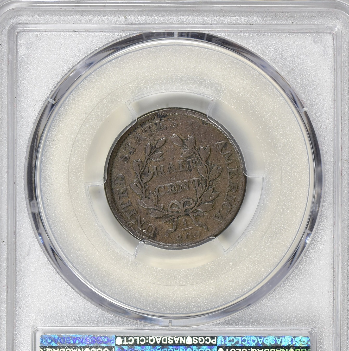 1808/7 Draped Bust Half Cent Cohen 2 PCGS VG-10