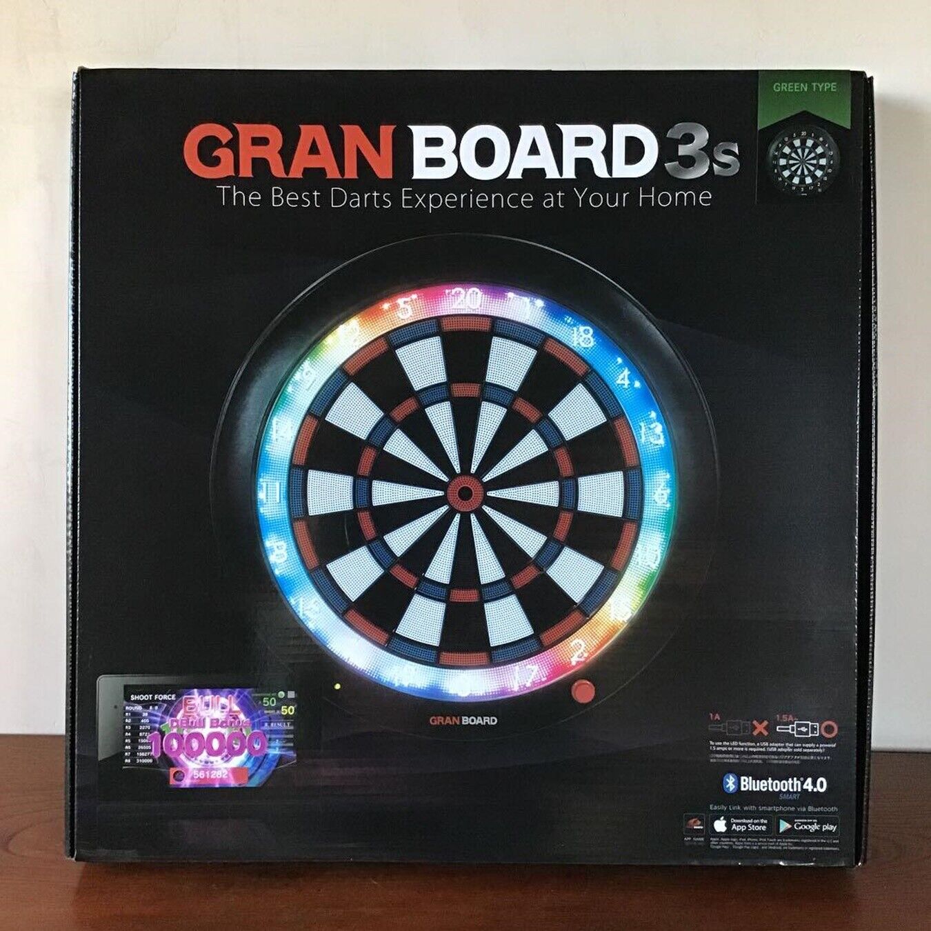 GRAN DARTS Dart Board Grand Board 3s Green Type Electronic darts board