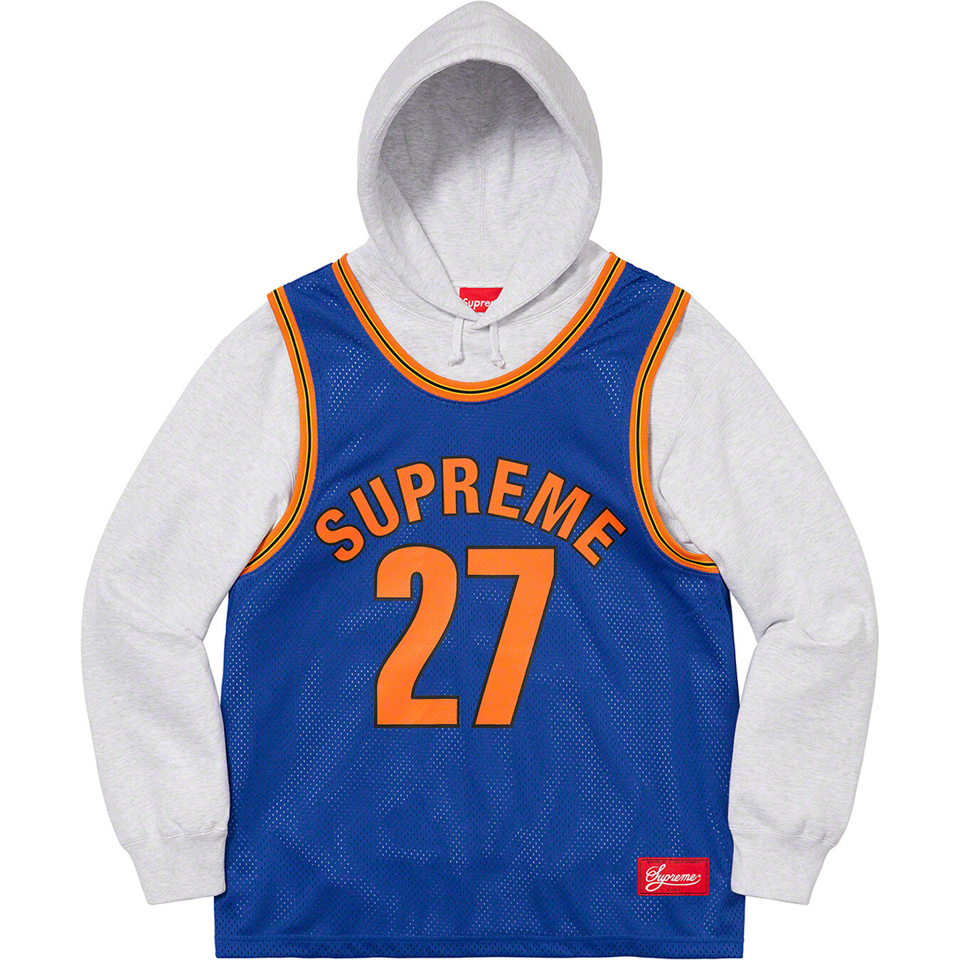 SUPREME New York Knicks Basketball Jersey / Hooded SUPREME New York Knicks Basketball Jersey / Hooded
