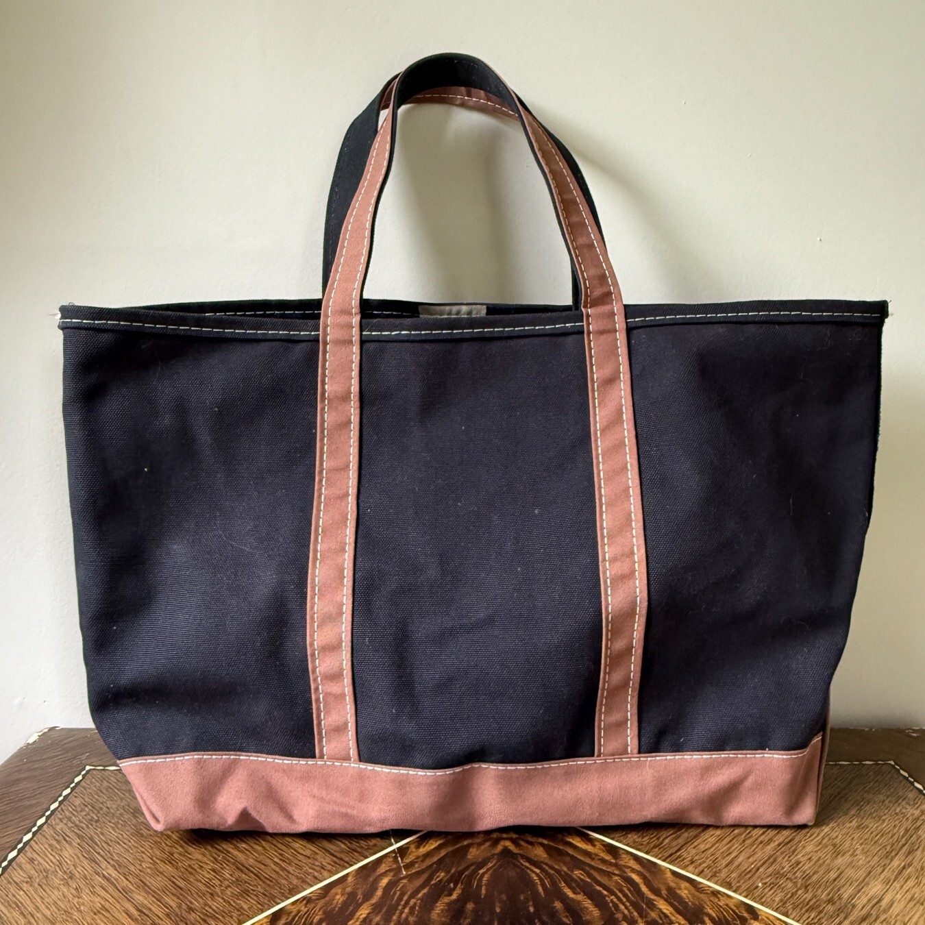 バッグ 00s Vintage LL BEAN Solid Boat & Tote L Boat and Tote®, Open-Top