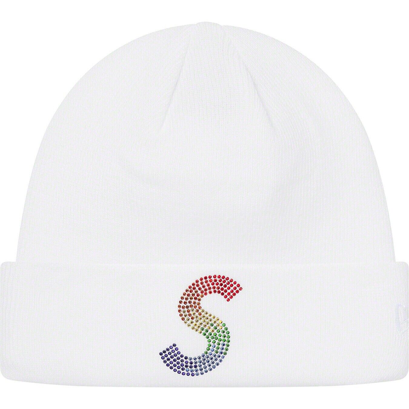 Supreme New Era Swarovski S Logo Beanie White One Size Fast Supreme New Era Swarovski S Logo Beanie White One Size Fast