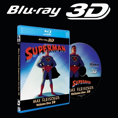 Max Fleischer Superman Volume One 3D, Digital 3D and Anaglyph 3D, New Sealed