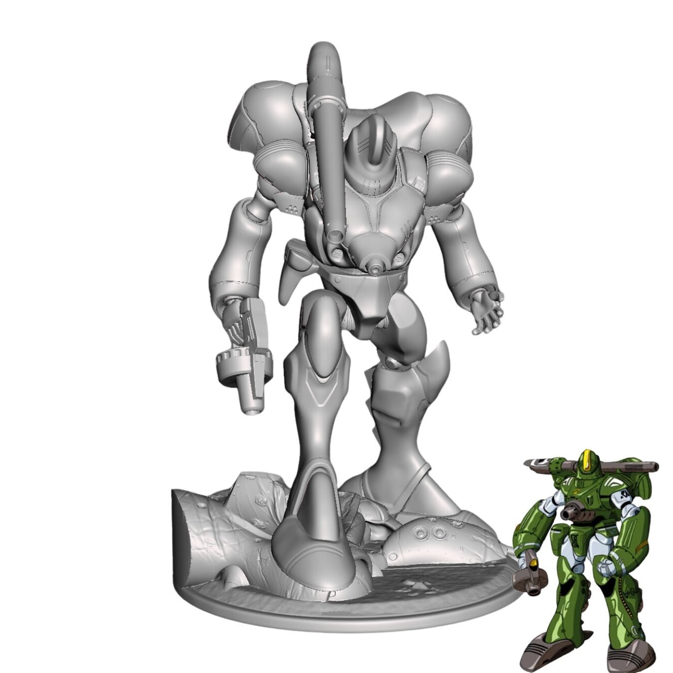 Zentraedi Nousjadel Ger power armor 1:100 scale Robotech Macross