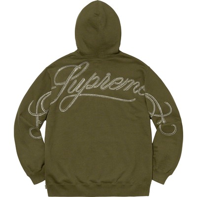 supreme hoodie olive green