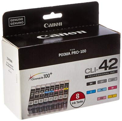 Genuine Canon 6384B007 Color Eight-Color Ink Tank Pack