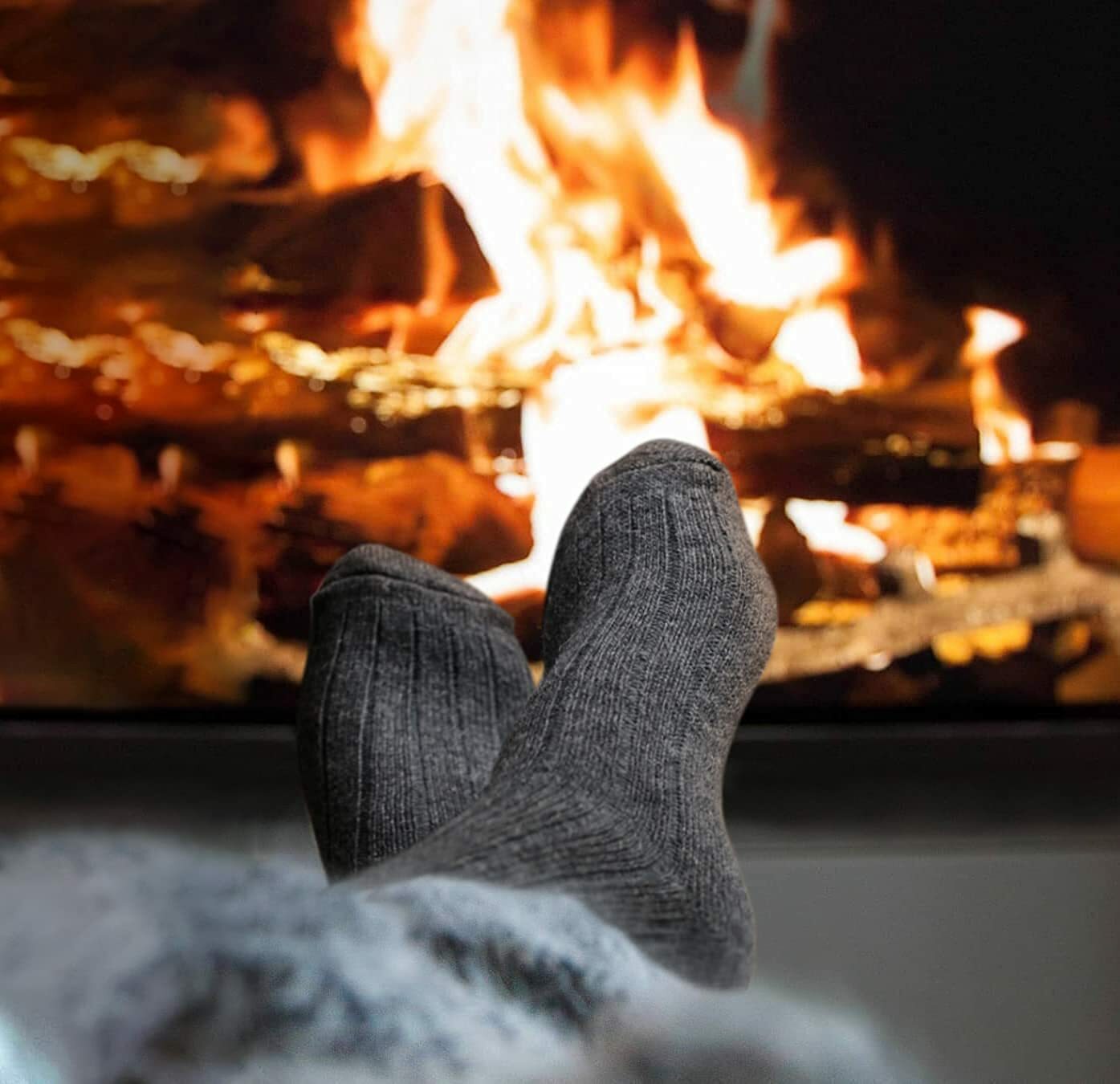 Alpaca Thermal Wool Socks for Women and Men - 2 PAIRS - Thick Knitted