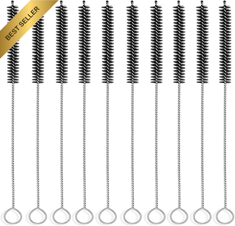 Straw Cleaner Brush,10 Pcs Drink Straw Cleaning Brush Kit | Extra Long Pipe Clea