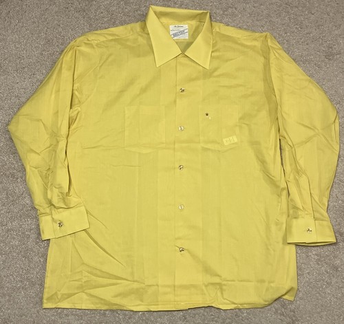 Vintage Arrow Sanforized Loop Collar Governor Shirt XXL Long