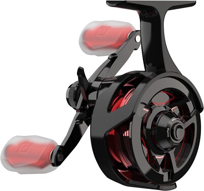 13 FISHING Descent Aluminum - Inline Ice Fishing Reel 2.7:1 Left Hand Gen 2