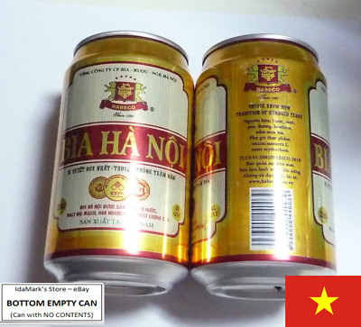 EMPTY - BIA HA NOI Lager BEER can VIETNAM 330ml Gold Red 2013 Asia Collect VN