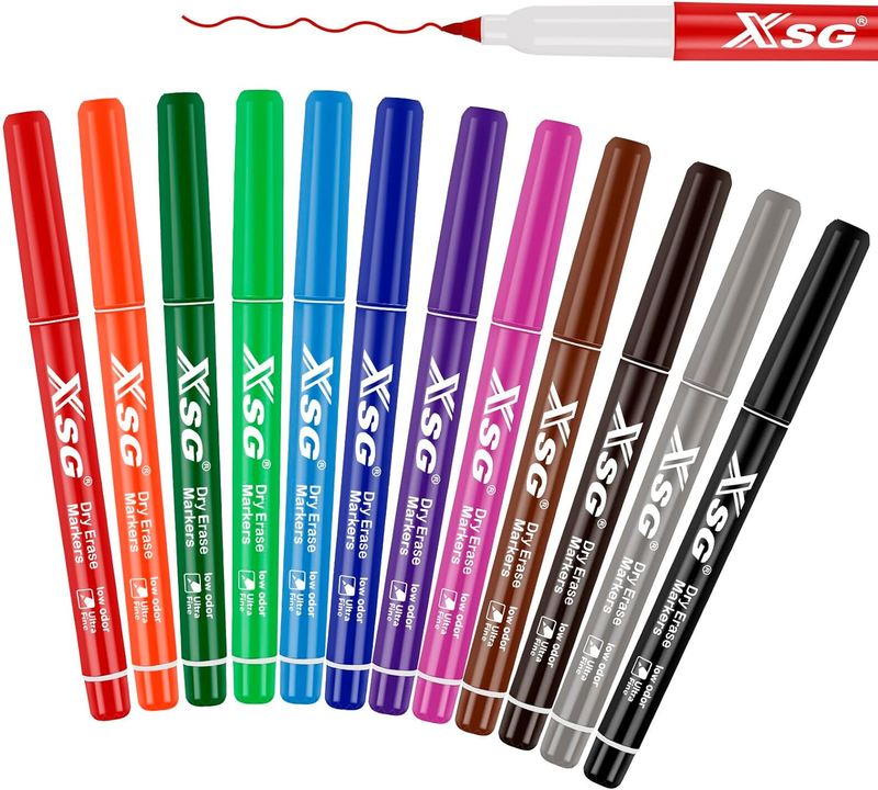 Ultra Fine Tip，0.7mm Ultra Fine Point Dry Erase Markers，