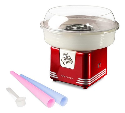 Cotton Candy Maker Electric Commercial Retro Red Machine Kit Sugar Free Making