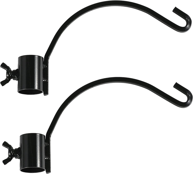 2Pcs Metal Clamp-On Deck Hook for Bird Feeder,Accessory Hook for Backyard Bird F