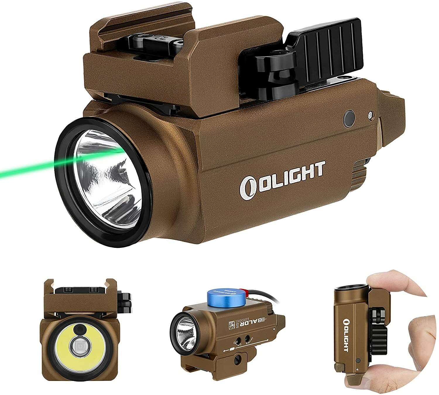 Amazon.com: OLIGHT Baldr Mini 600 Lumens with Green Beam and