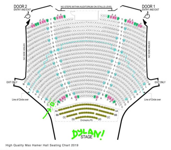 Hamer Hall Stalls Seating Chart