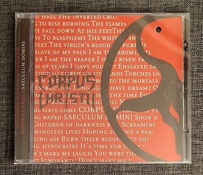 CORPUS CHRISTII 'Saeculum Domini' CD w/ Promo Sheet, Alternative Cover RARE