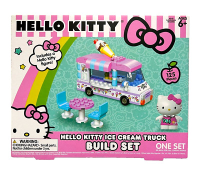 Sanrio Hello Kitty Ice Cream Truck Build Set 125-Pieces Building Blocks NEW